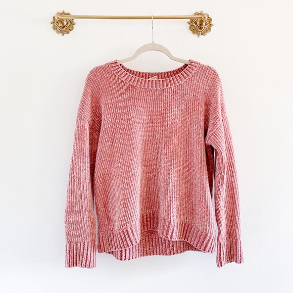 GAP Sweaters - Gap Rose Pink Chenille Crew Sweater